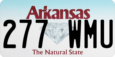 AR license plate 277WMU