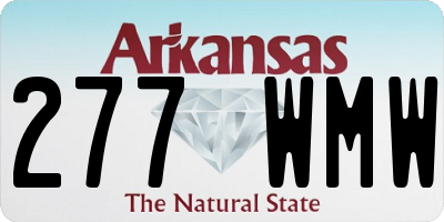 AR license plate 277WMW