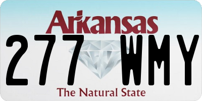 AR license plate 277WMY
