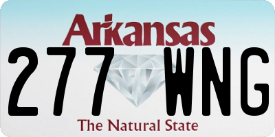 AR license plate 277WNG