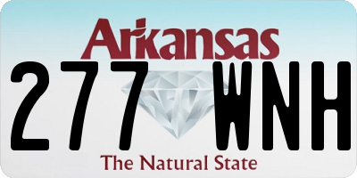 AR license plate 277WNH