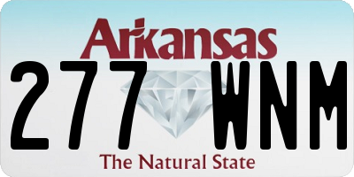 AR license plate 277WNM