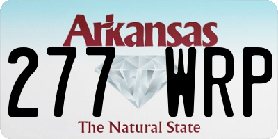 AR license plate 277WRP