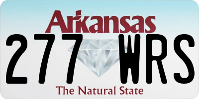 AR license plate 277WRS