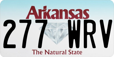 AR license plate 277WRV