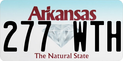 AR license plate 277WTH