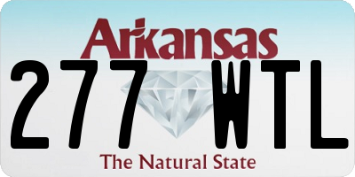 AR license plate 277WTL