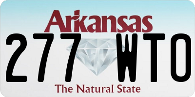 AR license plate 277WTO