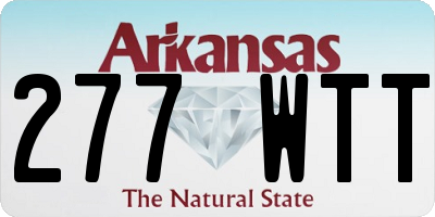 AR license plate 277WTT