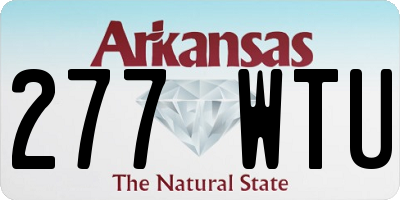 AR license plate 277WTU
