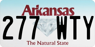 AR license plate 277WTY