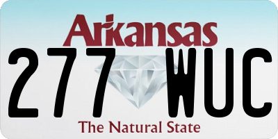 AR license plate 277WUC