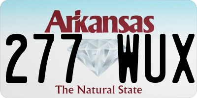 AR license plate 277WUX
