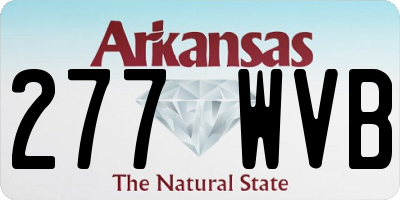 AR license plate 277WVB