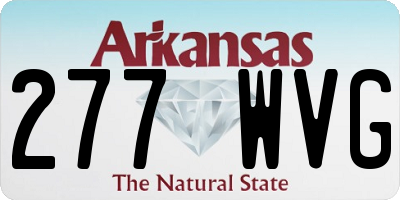 AR license plate 277WVG