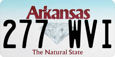 AR license plate 277WVI