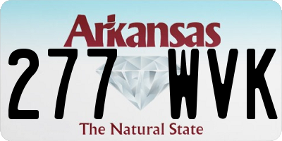 AR license plate 277WVK