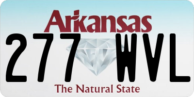 AR license plate 277WVL