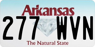 AR license plate 277WVN