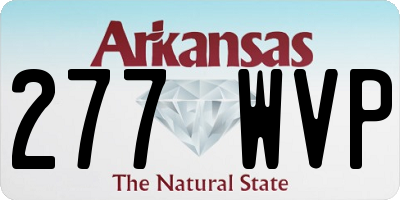 AR license plate 277WVP