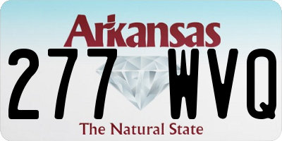 AR license plate 277WVQ