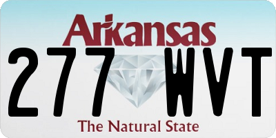 AR license plate 277WVT