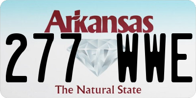 AR license plate 277WWE