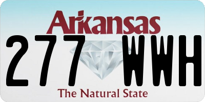 AR license plate 277WWH