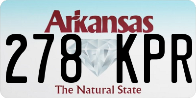 AR license plate 278KPR