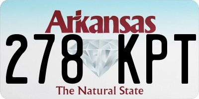 AR license plate 278KPT