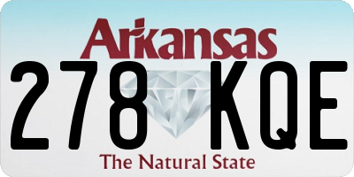 AR license plate 278KQE