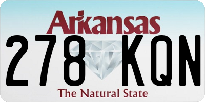 AR license plate 278KQN