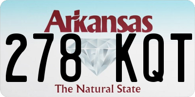 AR license plate 278KQT