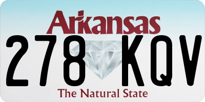 AR license plate 278KQV
