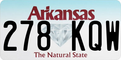 AR license plate 278KQW