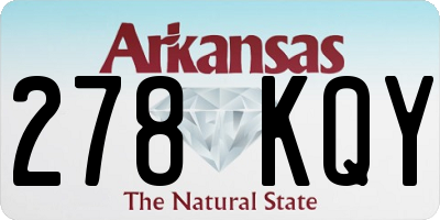 AR license plate 278KQY