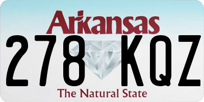 AR license plate 278KQZ