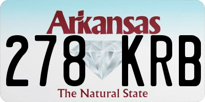 AR license plate 278KRB