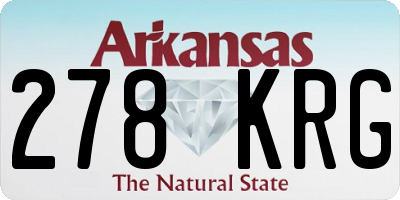 AR license plate 278KRG
