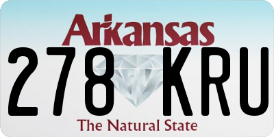 AR license plate 278KRU