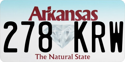 AR license plate 278KRW