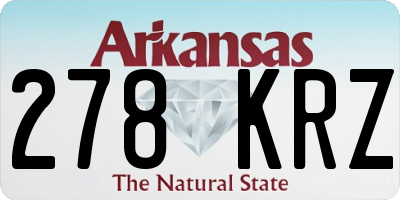 AR license plate 278KRZ