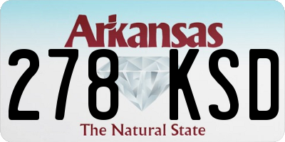AR license plate 278KSD