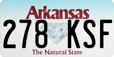 AR license plate 278KSF