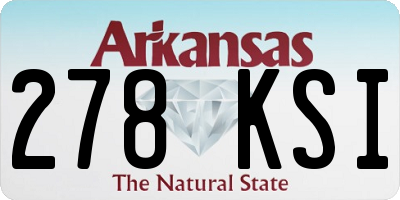 AR license plate 278KSI
