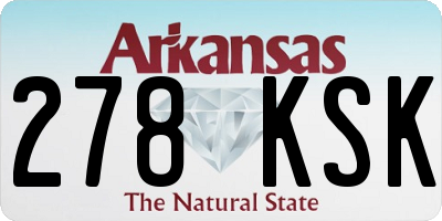 AR license plate 278KSK