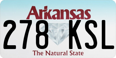 AR license plate 278KSL