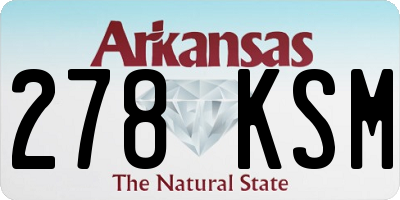 AR license plate 278KSM