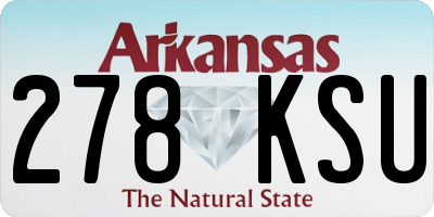 AR license plate 278KSU
