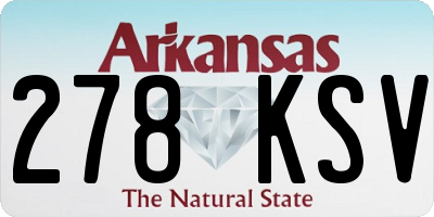 AR license plate 278KSV